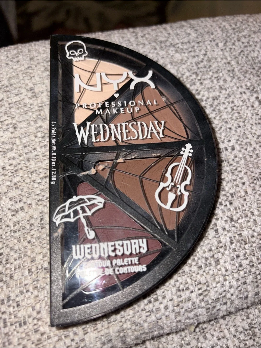 NYX Wednesday Contour Palette — Warm Brown & Deep Plum